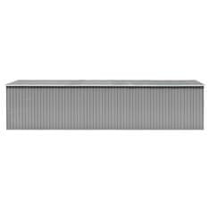 Vidaxl Vrtna lopa siva 257x779x181 cm pocinkano jeklo