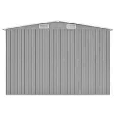Vidaxl Vrtna lopa siva 257x779x181 cm pocinkano jeklo