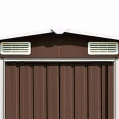 Vidaxl Vrtna lopa rjava 257x779x181 cm pocinkano jeklo