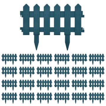 Vidaxl Obroba za travo 25 kosov zelena 10 m PP