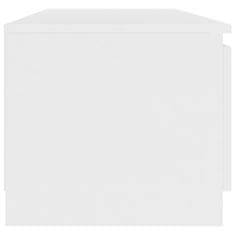 Vidaxl TV omarica bela 140x40x35,5 cm iverna plošča