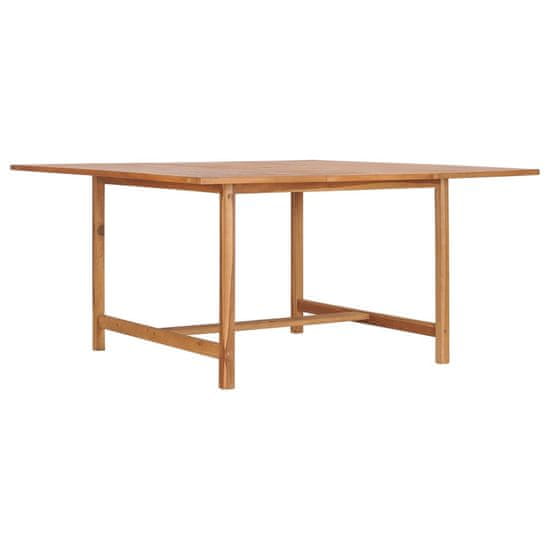 Vidaxl Vrtna miza 150x150x76 cm trdna tikovina
