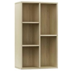 Vidaxl Knjižna omara / komoda sonoma hrast 50x25x80 cm iverna plošča