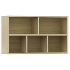 Vidaxl Knjižna omara / komoda sonoma hrast 50x25x80 cm iverna plošča