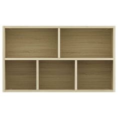 Vidaxl Knjižna omara / komoda sonoma hrast 50x25x80 cm iverna plošča