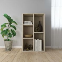 Vidaxl Knjižna omara / komoda sonoma hrast 50x25x80 cm iverna plošča