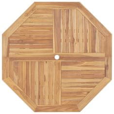 Vidaxl Zložljiva vrtna miza 120x120x75 cm trdna tikovina