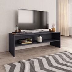 Greatstore TV omarica siva 120x40x40 cm iverna plošča