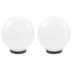 Vidaxl LED okrogle svetilke 2 kosa krogla 25 cm PMMA