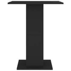 Greatstore Bistro mizica črna 60x60x75 cm iverna plošča