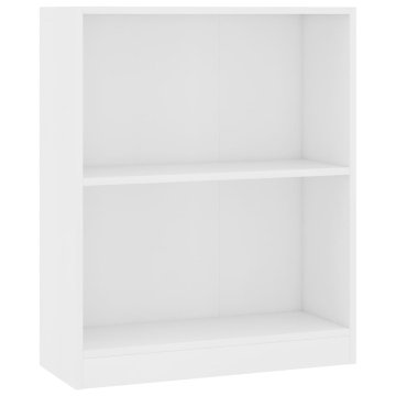 Vidaxl Knjižna omara bela 60x24x76 cm konstruiran les