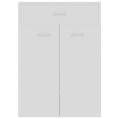 Vidaxl Omara za čevlje bela 60x35x84 cm iverna plošča