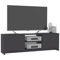 Greatstore TV omarica siva 120x30x37,5 cm iverna plošča