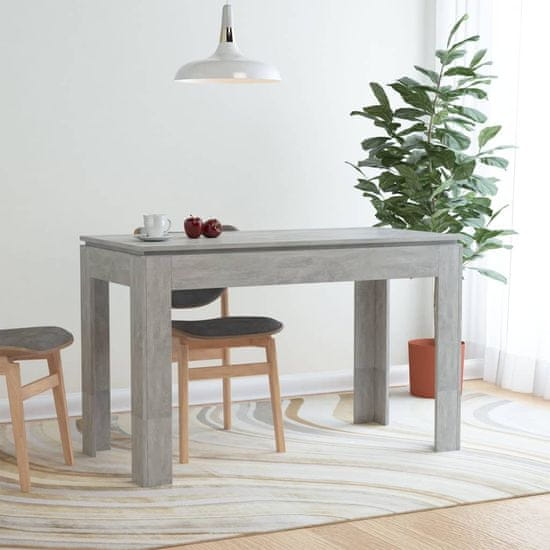 shumee Jedilna miza betonsko siva 120x60x76 cm iverna plošča