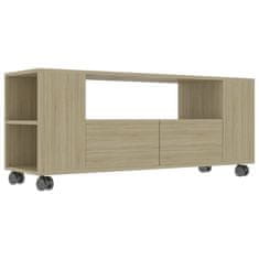 Vidaxl TV omarica sonoma hrast 120x35x43 cm iverna plošča