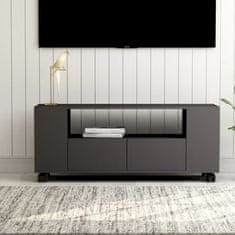 Vidaxl TV omarica siva 120x35x43 cm iverna plošča