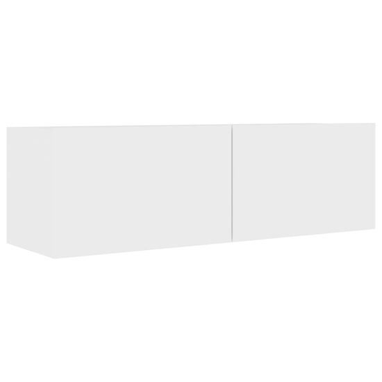 Vidaxl TV omarica bela 100x30x30 cm iverna plošča