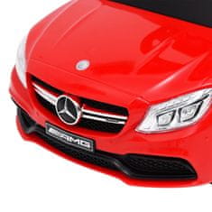 Greatstore Otroški poganjalec avto Mercedes-Benz C63 rdeč