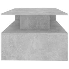 shumee Klubska mizica betonsko siva 90x60x42,5 cm iverna plošča
