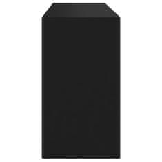 Vidaxl Klop za shranjevanje čevljev črna 103x30x54,5 cm iverna plošča