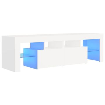 Vidaxl TV omarica z LED lučkami bela 140x36,5x40 cm