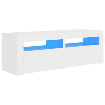Vidaxl TV omarica z LED lučkami bela 120x35x40 cm