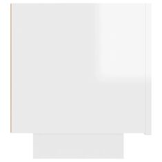 Vidaxl TV omarica visok sijaj bela 100x35x40 cm iverna plošča