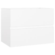 shumee Omarica za umivalnik bela 60x38,5x45 cm iverna plošča
