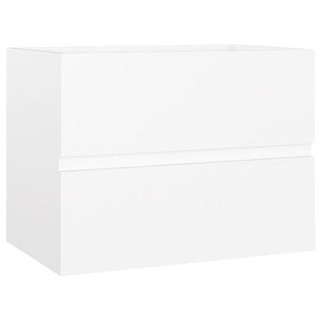 Vidaxl Omarica za umivalnik bela 60x38,5x45 cm inženirski les