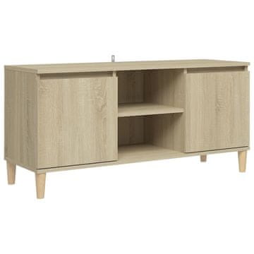 Vidaxl TV omarica z lesenimi nogami sonoma hrast 103,5x35x50 cm