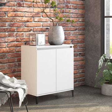 Vidaxl vidaXL Omarica, bela, 60x35x70 cm, material na osnovi lesa
