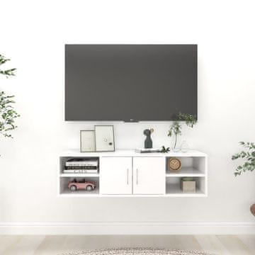 Vidaxl vidaXL Stenska polica bela 102x30x29 cm material na osnovi lesa