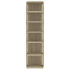 Vidaxl Omarica za čevlje sonoma hrast 25x27x102 cm iverna plošča