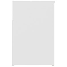 Vidaxl Klop za čevlje bela 80x30x45 cm iverna plošča