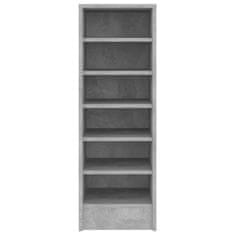 Vidaxl Omarica za čevlje betonsko siva 31,5x35x90 cm iverna plošča