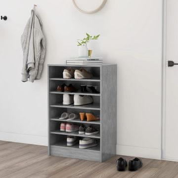 Vidaxl vidaXL Omarica za čevlje betonsko siva 60x35x92 cm