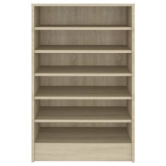 Vidaxl Omara za čevlje sonoma hrast 60x35x92 cm iverna plošča
