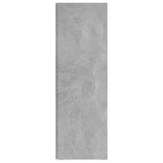 shumee Kotna omarica betonsko siva 33x33x100 cm iverna plošča
