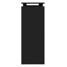 Vidaxl Konzolna mizica črna 102x30x80 cm iverna plošča