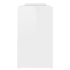 Greatstore TV omarica visok sijaj bela 104x30x52 cm iverna plošča