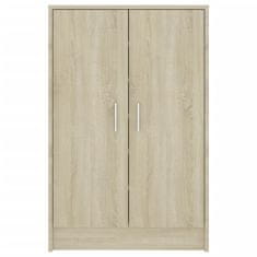 Vidaxl Omara za čevlje sonoma hrast 60x35x92 cm iverna plošča