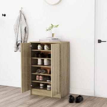 Vidaxl vidaXL Omarica za čevlje sonoma hrast 60x35x92 cm