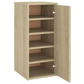 Vidaxl Omarica za čevlje sonoma hrast 32x35x70 cm iverna plošča