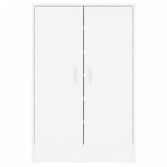 Vidaxl Omara za čevlje bela 60x35x92 cm iverna plošča