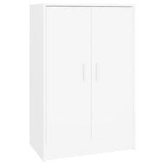 Vidaxl Omara za čevlje bela 60x35x92 cm iverna plošča