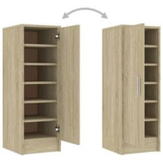 Vidaxl Omarica za čevlje sonoma hrast 32x35x92 cm iverna plošča