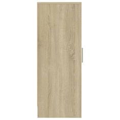 Vidaxl Omarica za čevlje sonoma hrast 32x35x92 cm iverna plošča