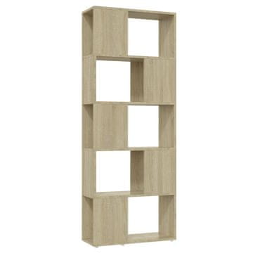Vidaxl Knjižna omara za razdelitev prostora sonoma hrast 60x24x155 cm