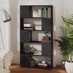 Vidaxl Knjižna omara za razdelitev prostora siva 80x24x155 cm