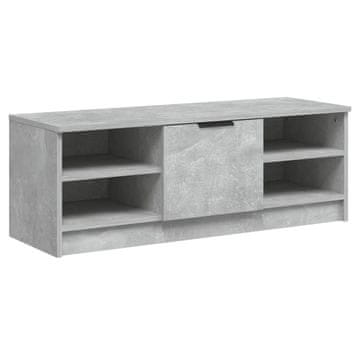 Vidaxl TV omarica betonsko siva 102x35,5x36,5 cm konstruiran les